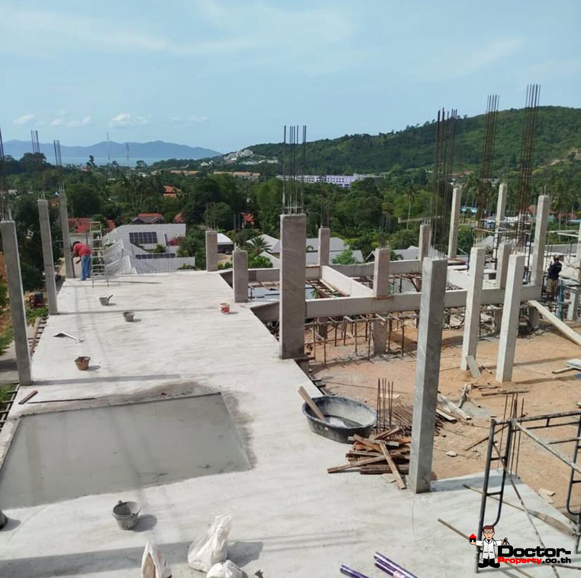 Luxury 4 Bedroom Pool Villa with Partial Sea View in Bo Phut, Koh Samui – For Sale